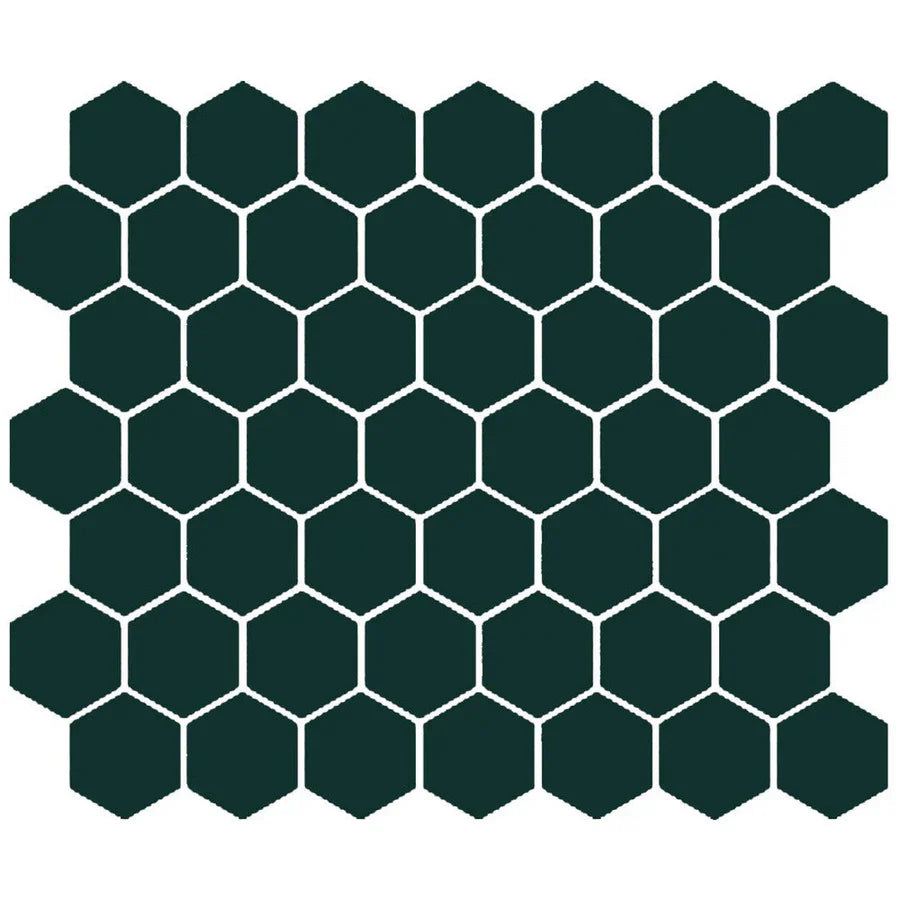 American Olean Color Story 11.62" X 10.25" Dot mounted 1.5" Hex Mosaic Wisdom