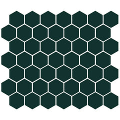 American Olean Color Story 11.62" X 10.25" Dot mounted 1.5" Hex Mosaic Wisdom