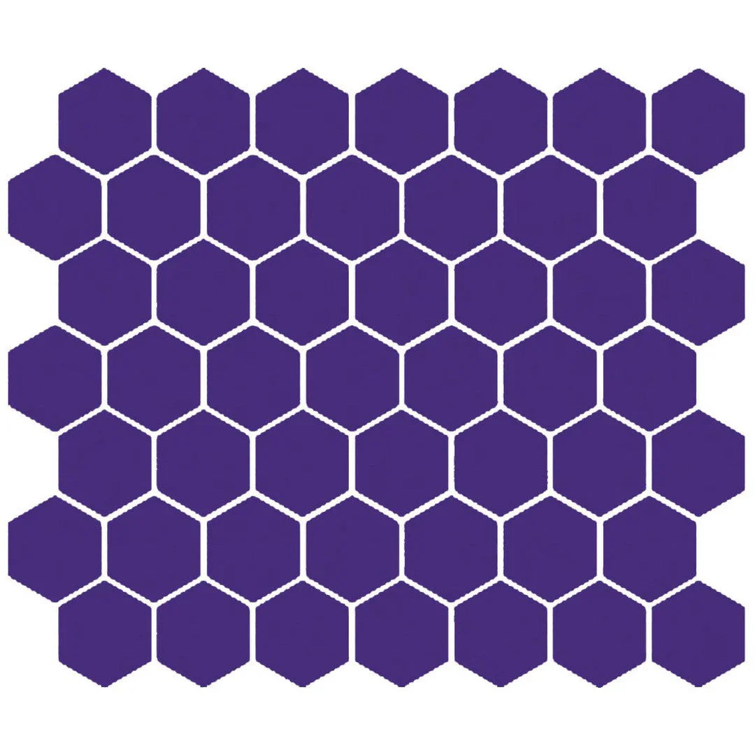 American Olean Color Story 11.62" X 10.25" Dot mounted 1.5" Hex Mosaic Devotion