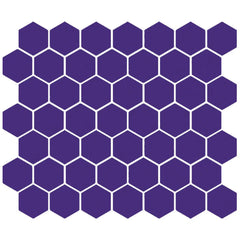 American Olean Color Story 11.62" X 10.25" Dot mounted 1.5" Hex Mosaic Devotion