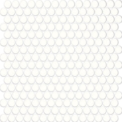 Daltile Color Wheel Mosaic 13'' x 11'' Penny Glossy Arctic White