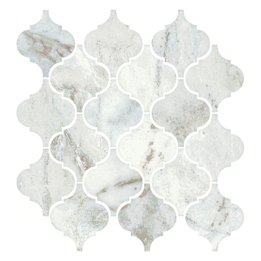 American Olean Mythique Marble 11" X 12" Arabesque Mosaic Majestic