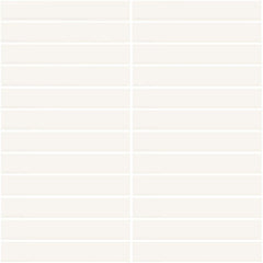 Daltile Color Wheel Mosaic 1'' x 6'' Straight 12'' x 10'' Matte Matte Arctic White
