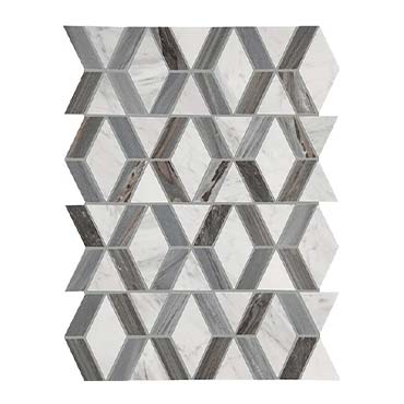 Daltile Perfit Mosaix 18" X RL" Mosaic Grey Palissandro & Thassos / Maze