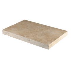 Bedrosians Travertine 16" x 24" Eased Edge Pool Coping 5cm - Tumbled Durango