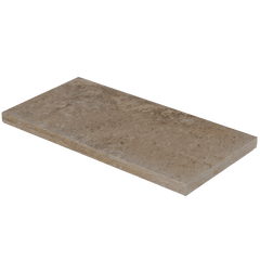 Bedrosians Travertine 12" x 24" Eased Edge Pool Coping 3cm - Tumbled Durango