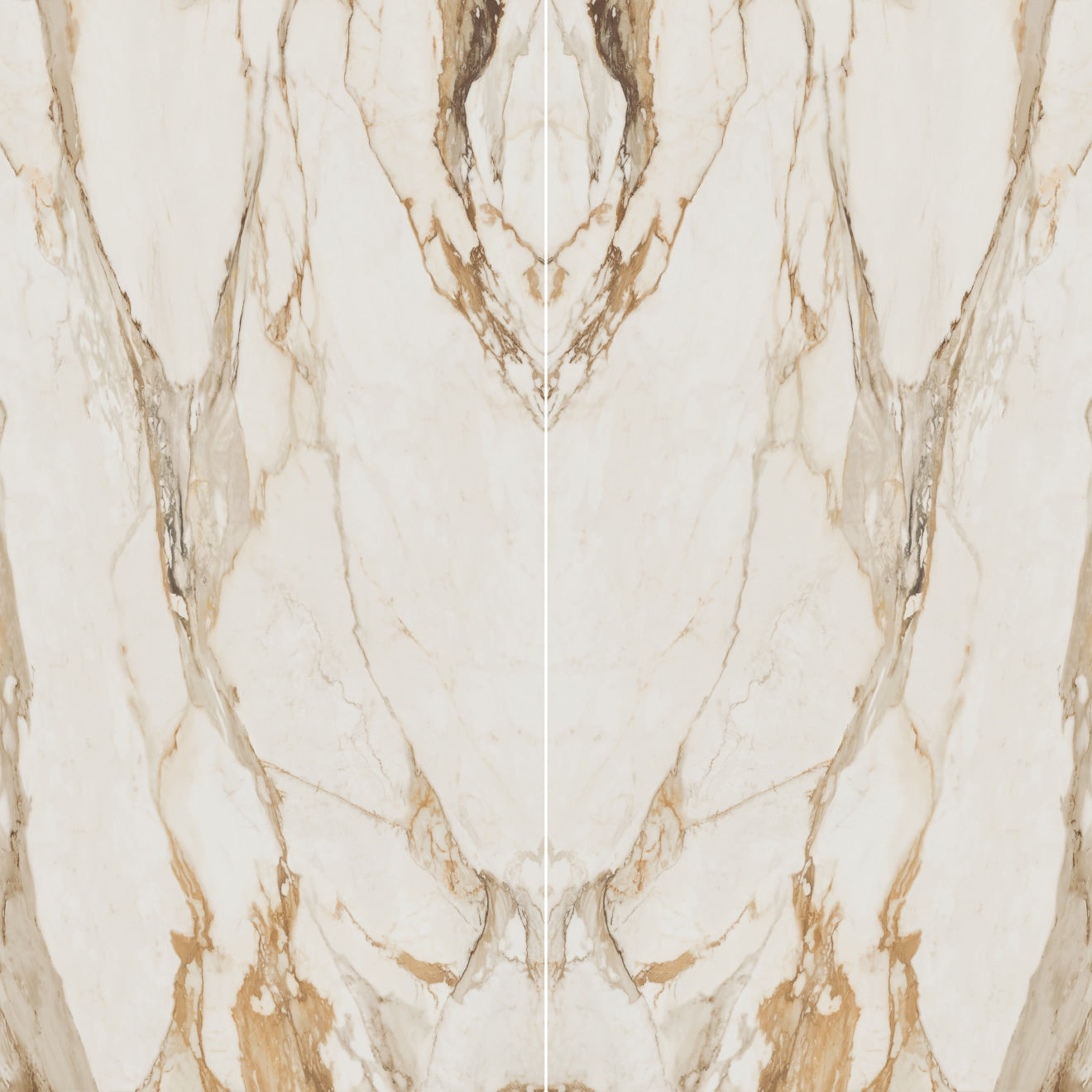 Bedrosians Magnifica Encore Luxury Slab 63" x 126" Bookmatched Satin Calacatta Borghini