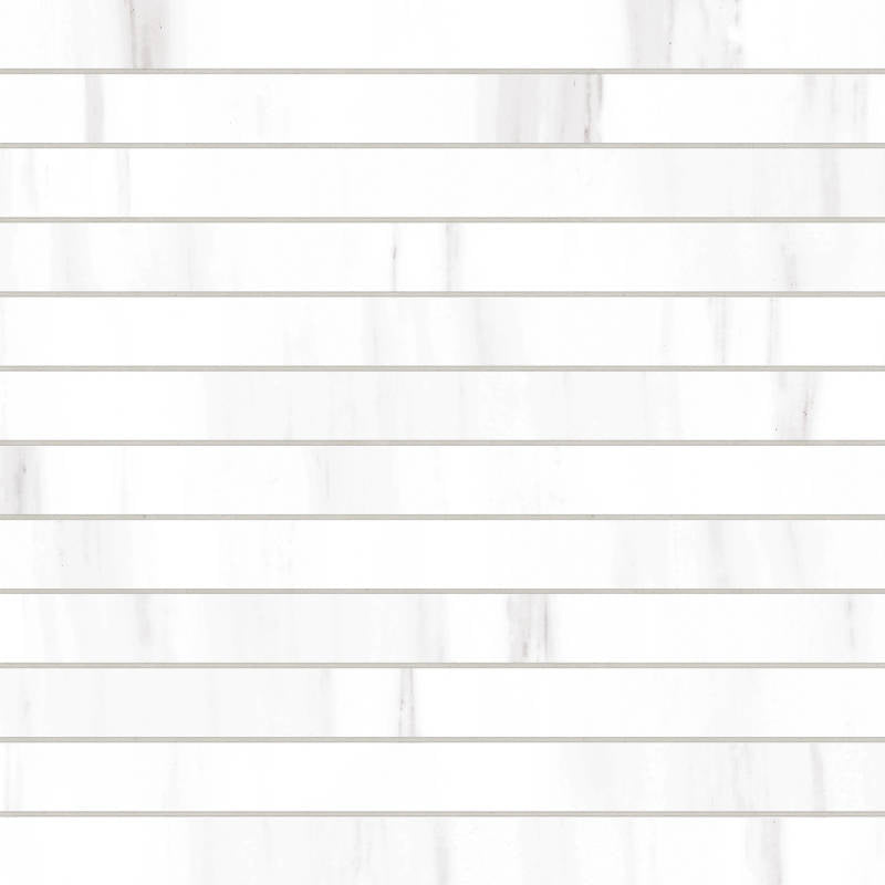 Bedrosians Prati 1" x 12" Mosaic 12" x 12" Honed Dolomite