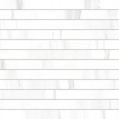 Bedrosians Prati 1" x 12" Mosaic 12" x 12" Honed Dolomite