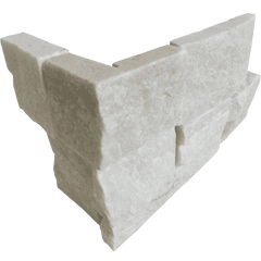 Bedrosians Marble 8" x 20" Jumbo Ledger Corner Glacier White