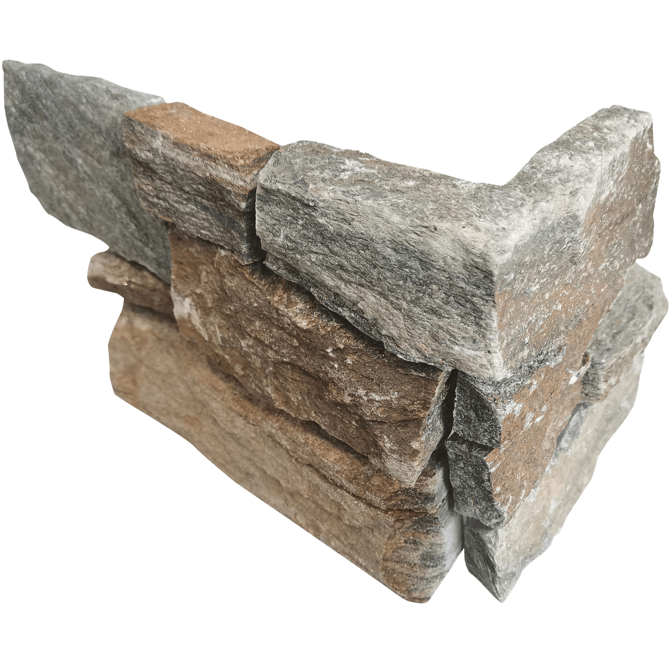 Bedrosians Stone Ledgers 8" x 20" Jumbo Ledger Corner - Wired Mesh Amber Gold