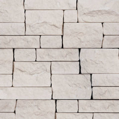 Bedrosians Limestone 8" x 22" Tumbled Ledger Light Beige