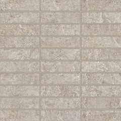 Bedrosians Farmhouse Living 1" x 4" Mosaic 12" x 12"  Pewter