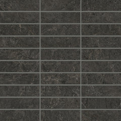 Bedrosians Farmhouse Living 1" x 4" Mosaic 12" x 12"  Slate
