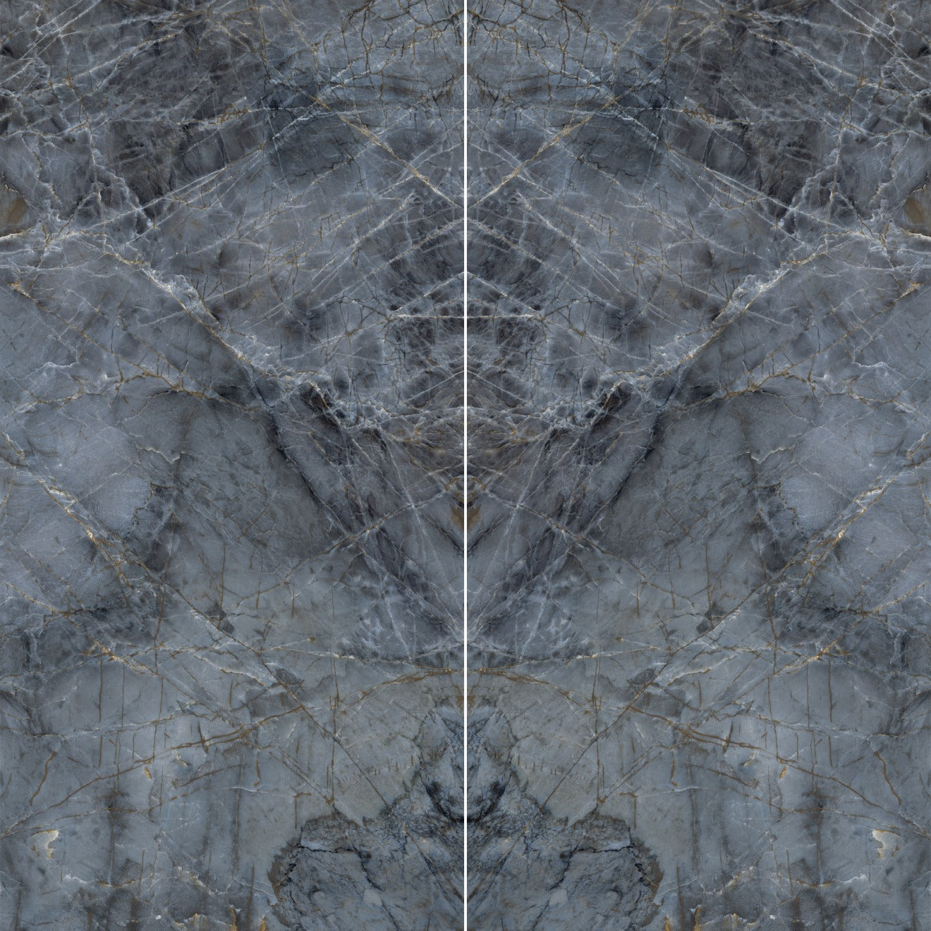 Bedrosians Magnifica Encore Slab 60" x 126" Bookmatched Satin Brilho Azul