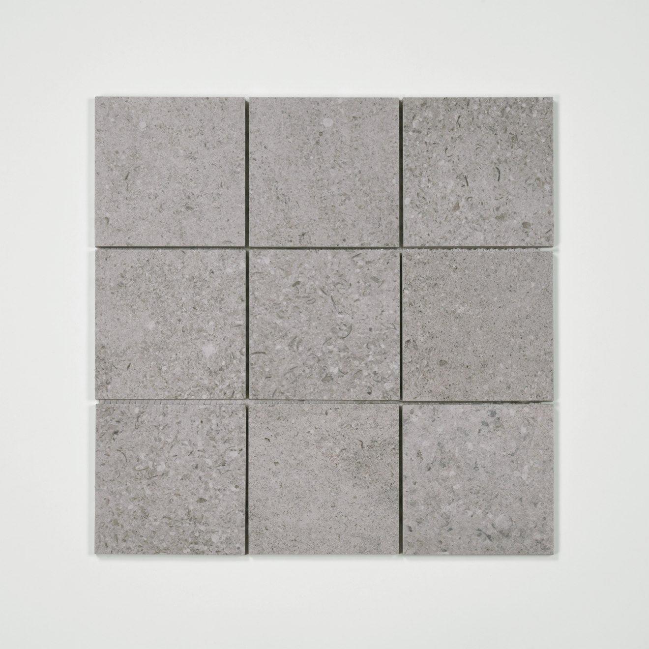 Bedrosians Ikonite 4" x 4" Mosaic 12" x 12" Honed Grey