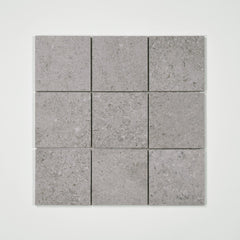 Bedrosians Ikonite 4" x 4" Mosaic 12" x 12" Honed Grey