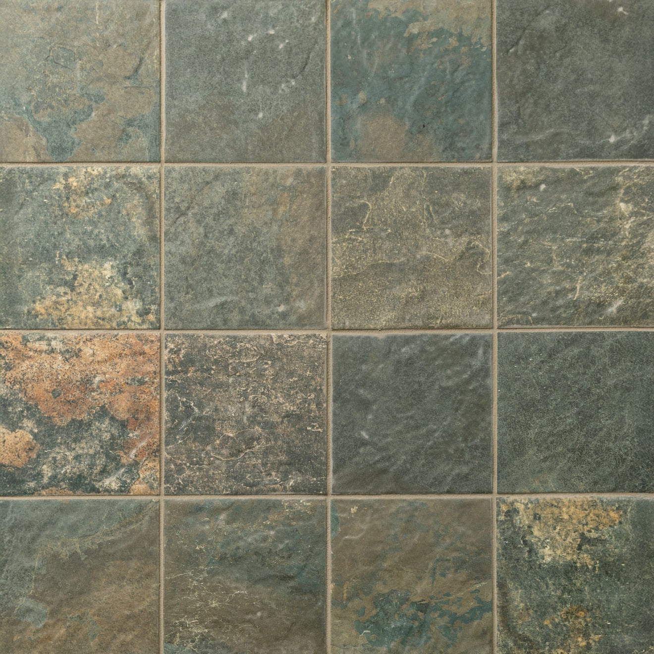 Bedrosians Sinai 6" x 6" R11 Pressed Matte Green
