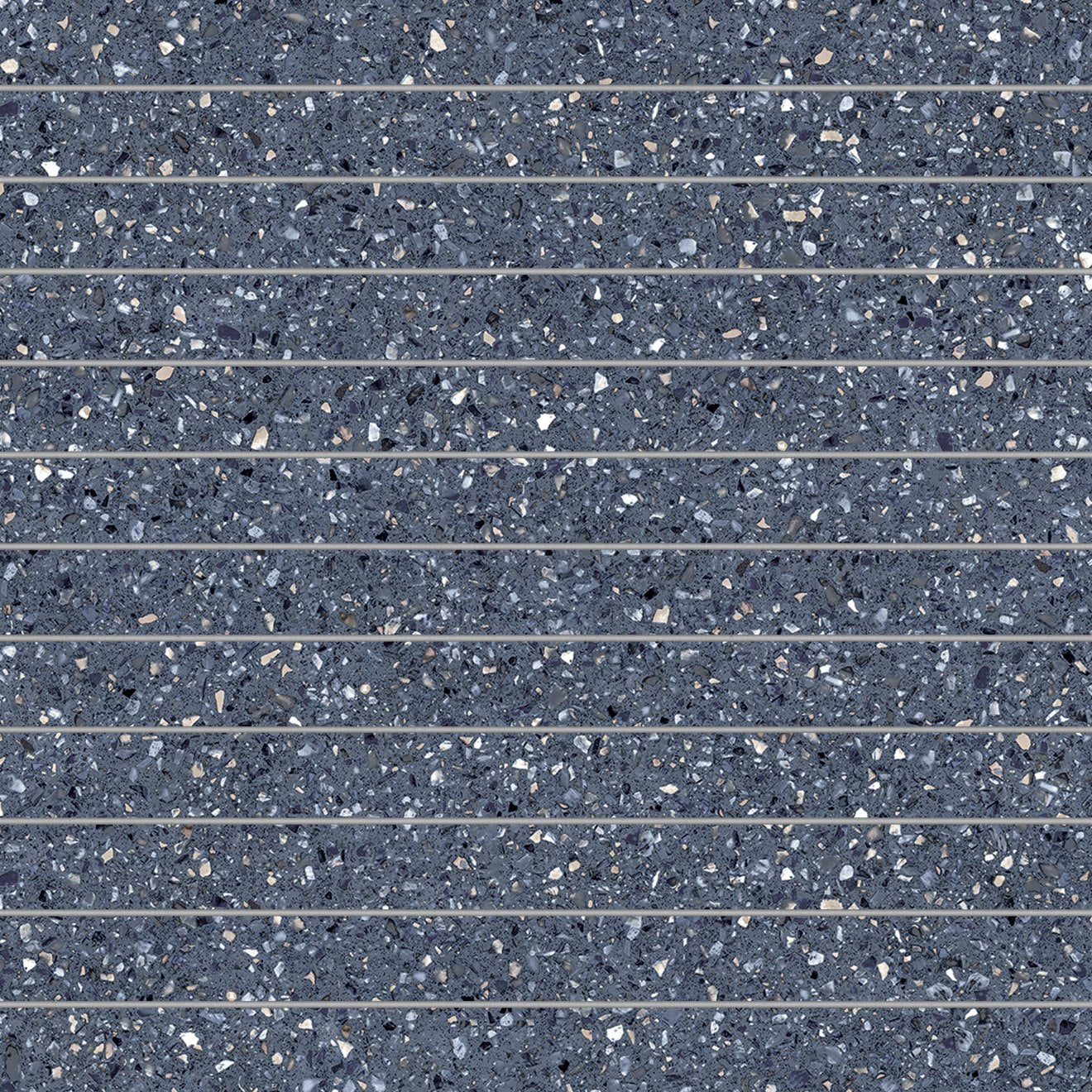 Bedrosians Mystere 1" x 12" Mosaic 12" x 12" Structured Blue