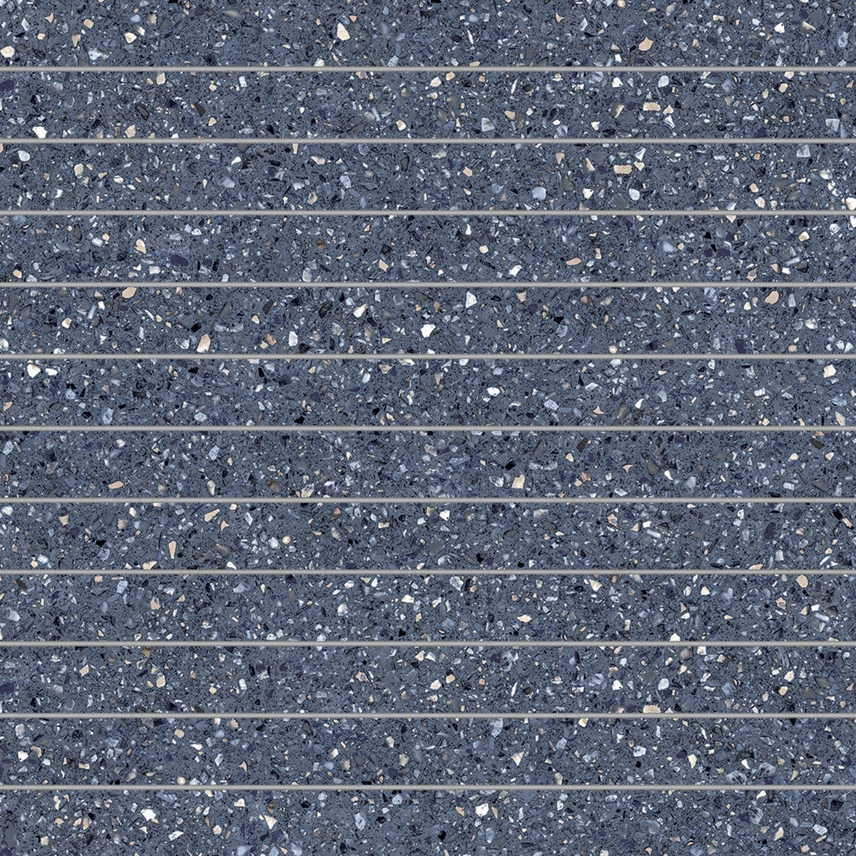 Bedrosians Mystere 1" x 12" Mosaic 12" x 12" Structured Blue
