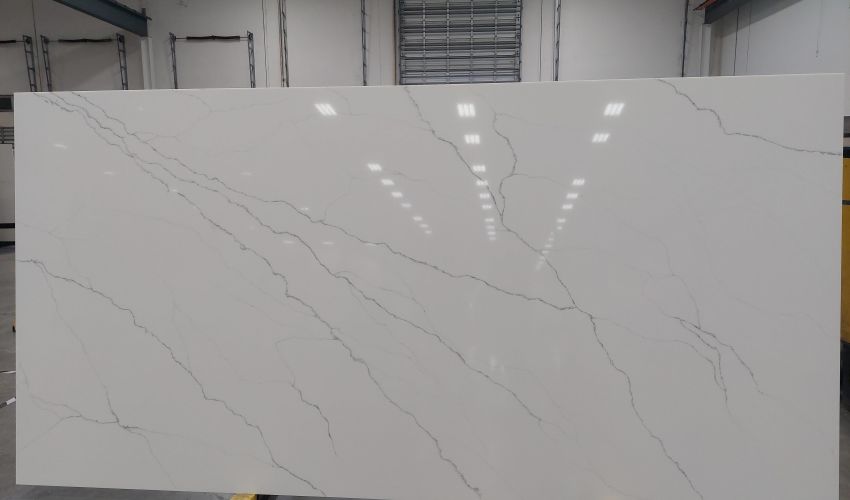 Bedrosians Nouvel 63" x 126" Mineral Surface Slab 2cm Polished Alpine Gray