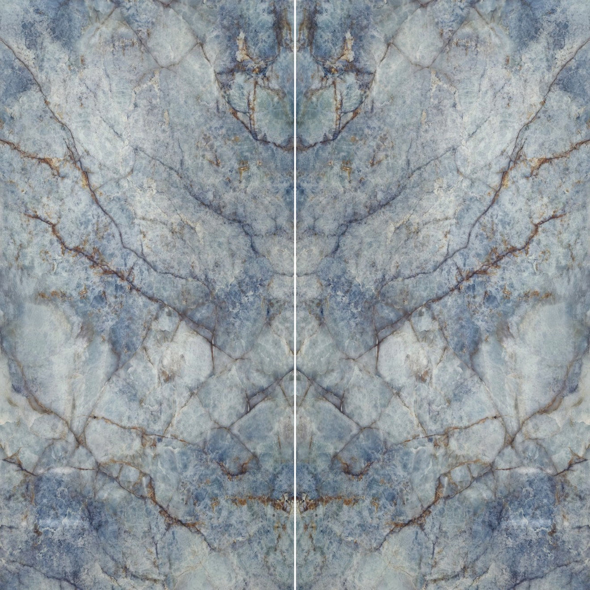 Bedrosians Nouvel 64" x 127" Bookmatch Slab Mineral Surface 3cm Polished Imperial Azul
