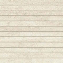 Bedrosians Tivoli 1" x 12" Mosaic 12" x 12"  Crema