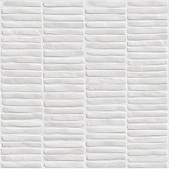 Bedrosians Node 16" x 48" Wall Tile Matte Snow