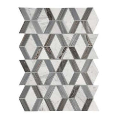 Daltile Perfit Mosaix 18" X RL" Mosaic Grey Palissandro & Thassos / Maze