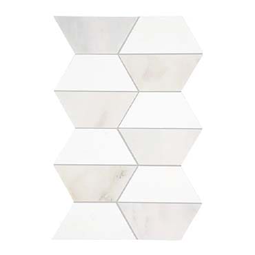 Daltile Perfit Mosaix 18" X RL" Mosaic Ashen Palissandro & Carrara Wh / Hinge