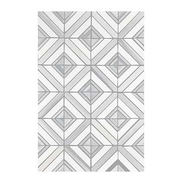Daltile Perfit Mosaix 18" X RL" Mosaic Paradise & Thassos / Hex