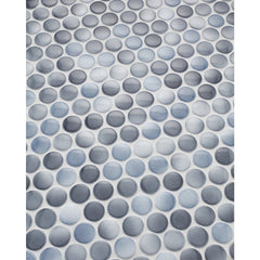 Tile Shop Penny Round 12x12 Mosaic Glossy Cloudy