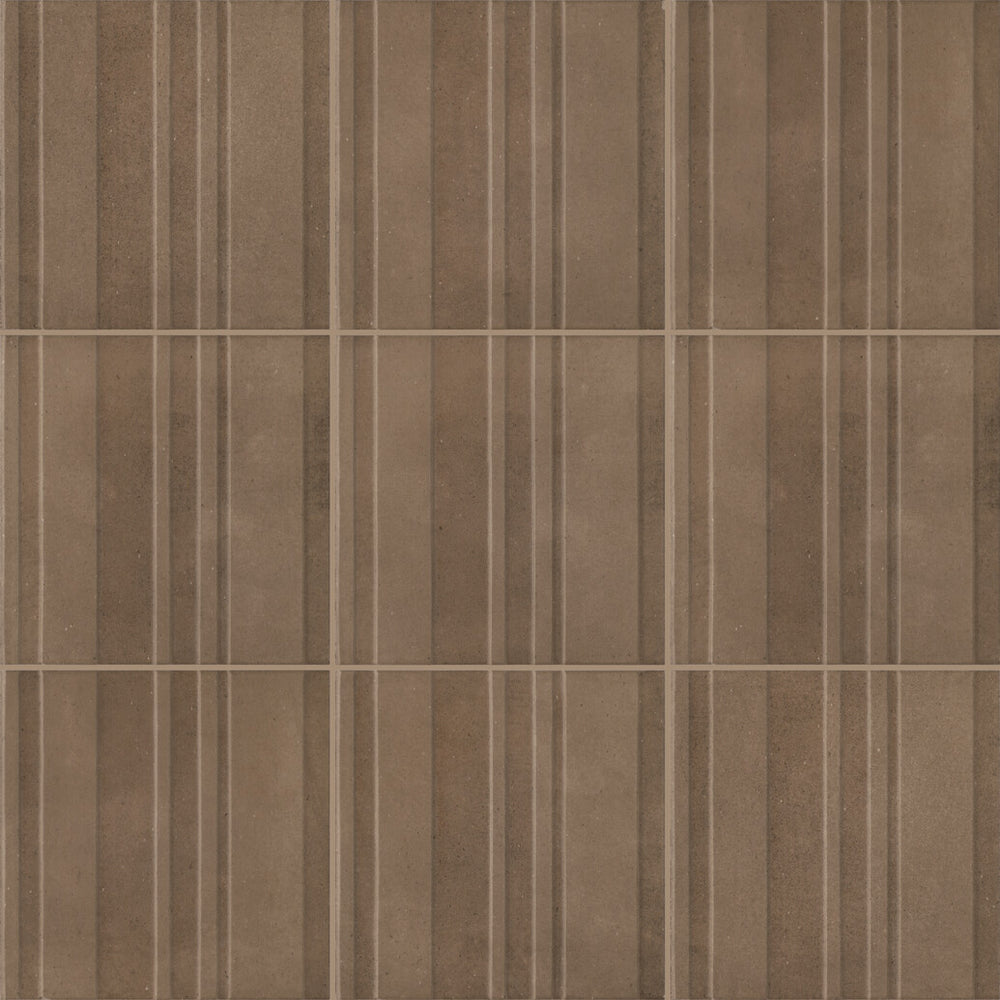 Marazzi Crafthouse 8" x 8" Fluted Matte Argilla