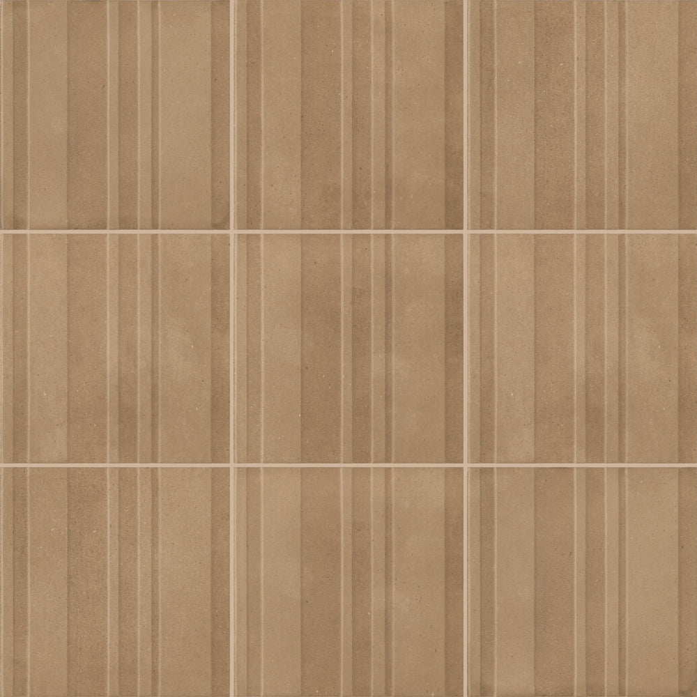 Marazzi Crafthouse 8" x 8" Fluted Matte Jute