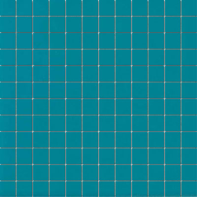 American Olean ClearFace Mount 12" X 12" Mosaic Peacock Blue
