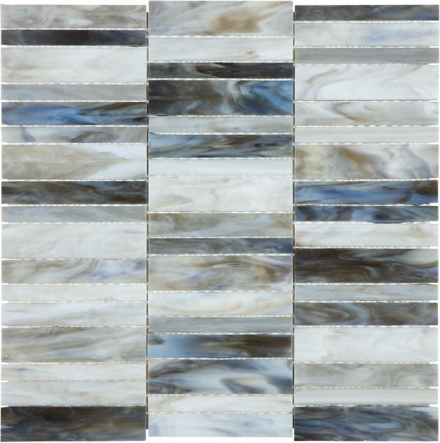 Chesapeake Ornamental Glass Random Stacked Mosaic Special Order Alabastro