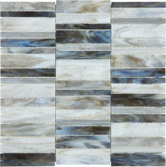 Chesapeake Ornamental Glass Random Stacked Mosaic Special Order Alabastro