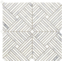 Emser Alluro 12"x12" Mini Palace Silver