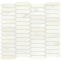 American Olean Candora Linear Hex Mosaic Polished Vestal White