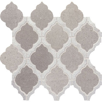 American Olean Candora Mini Arabesque Mosaic Polished Demure Gray Blend