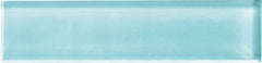 American Olean Color Appeal 3" X 6" Glass Mosaics Fountain Blue