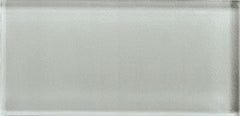 American Olean Color Appeal 4" X 12" Glass Mosaics Silver Cloud
