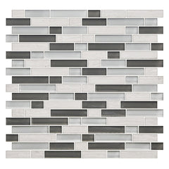 American Olean Color Appeal 11.75" X 12.5" Glass/Stone Blends Mountain Morning