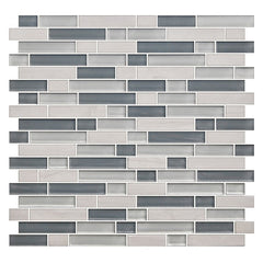 American Olean Color Appeal 11.75" X 12.5" Glass/Stone Blends Sea Cliff