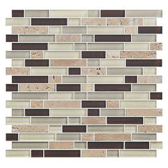 American Olean Color Appeal 11.75" X 12.5" Glass/Stone Blends Canyon Trail