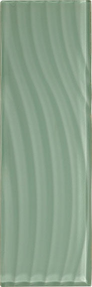 American Olean Color Appeal Abstracts 4" X 12" Wavy Glass Tile Vintage Mint