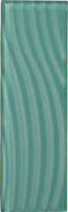 American Olean Color Appeal Abstracts 4" X 12" Wavy Glass Tile Fountain Blue