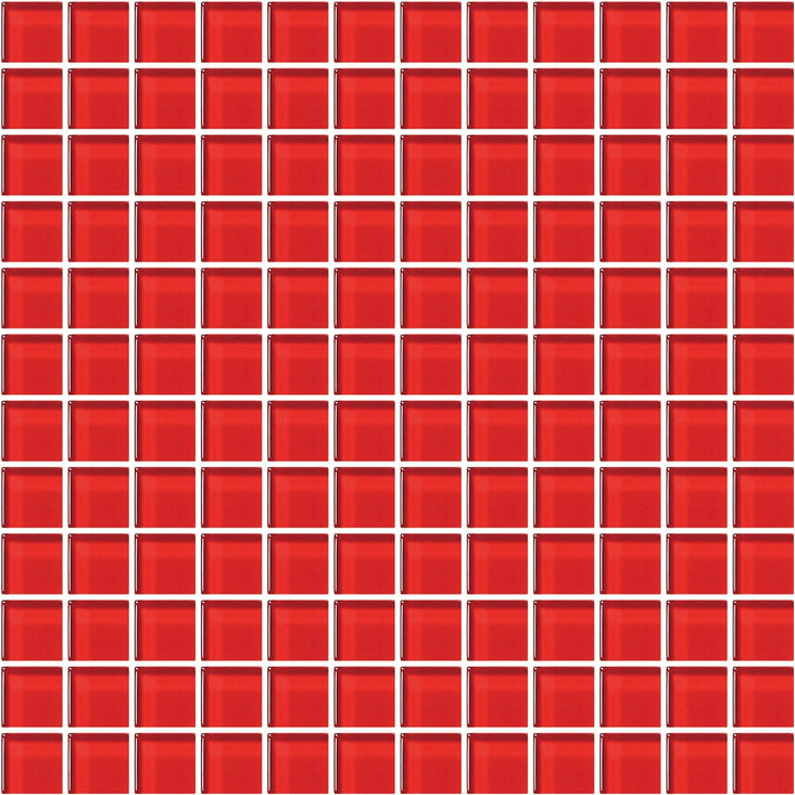 American Olean Color Appeal 11.75" X 11.75" Glass Mosaics Cherry