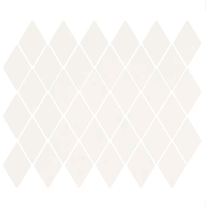 American Olean Color Story 12" X 13" Harlequin Dot mounted Mosaic Matte Designer White