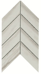 American Olean Ideology 2" X 5" Chevron Polished Carrara White